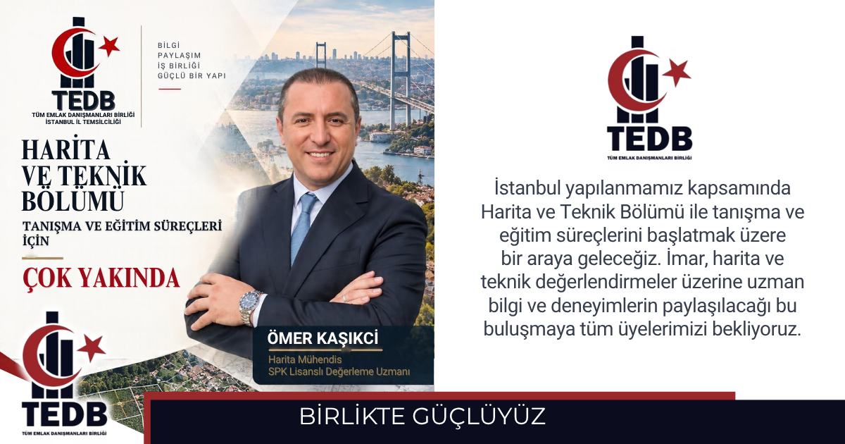 İSTANBUL TEMSİLCİLİĞİMİZİN  HARİTA VE TEKNİK BÖLÜM EĞİTİMİ YAKINDA BAŞLIYOR.